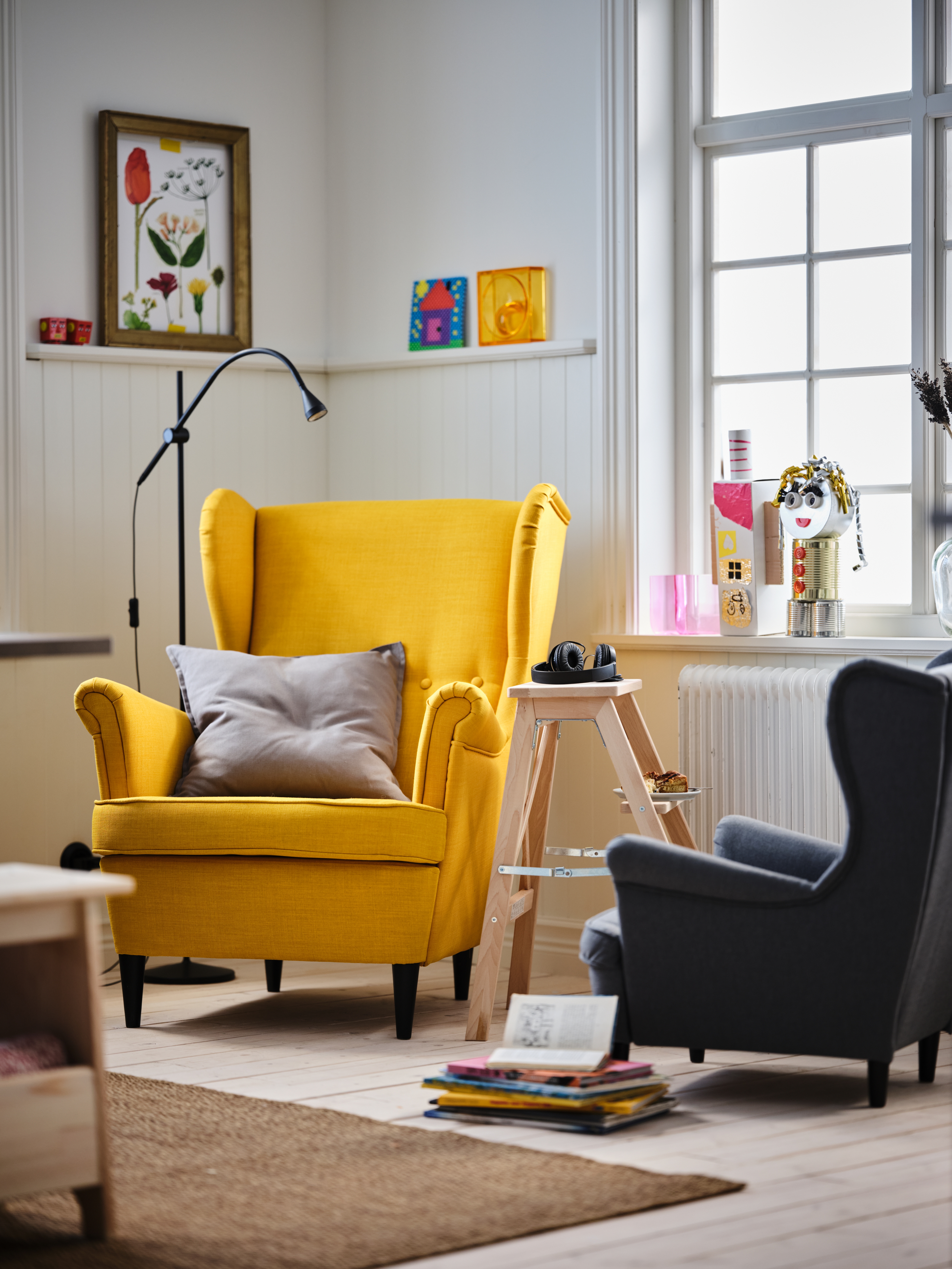 STRANDMON children's armchair Vissle grey - IKEA