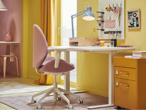 BEKANT corner desk left white - IKEA