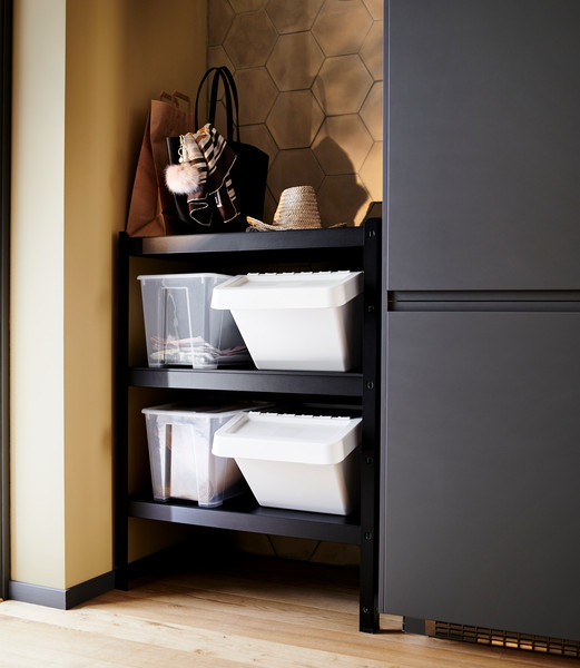 TRONES shoe cabinet/storage black - IKEA