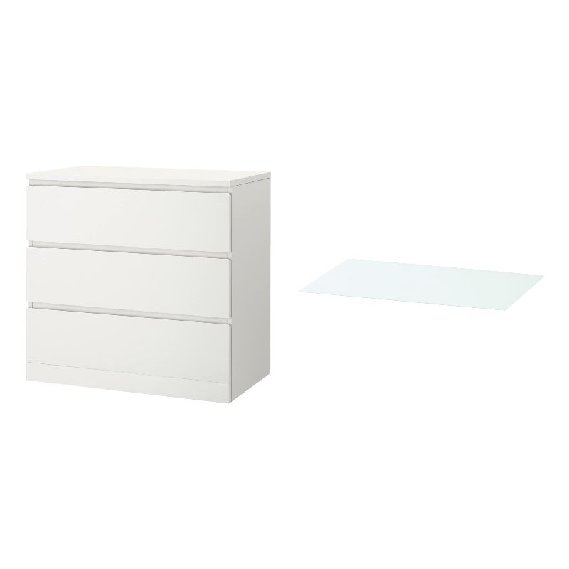 MALM chest of 3 drawers white - IKEA