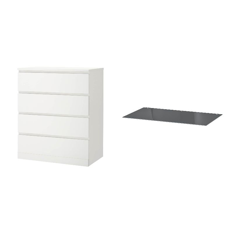 MALM chest of 4 drawers white - IKEA
