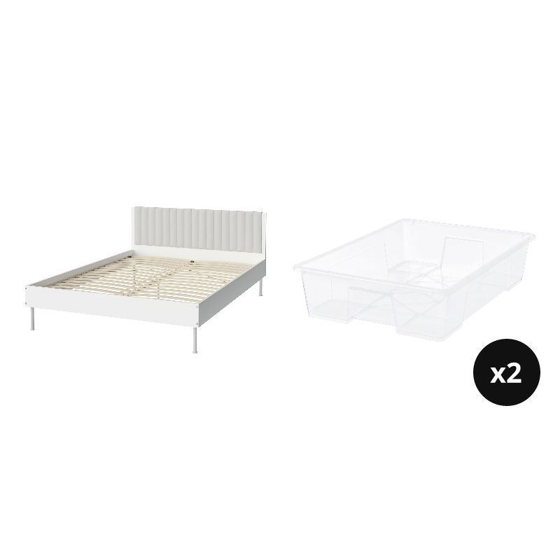 BRUKSVARA bed frame white - IKEA