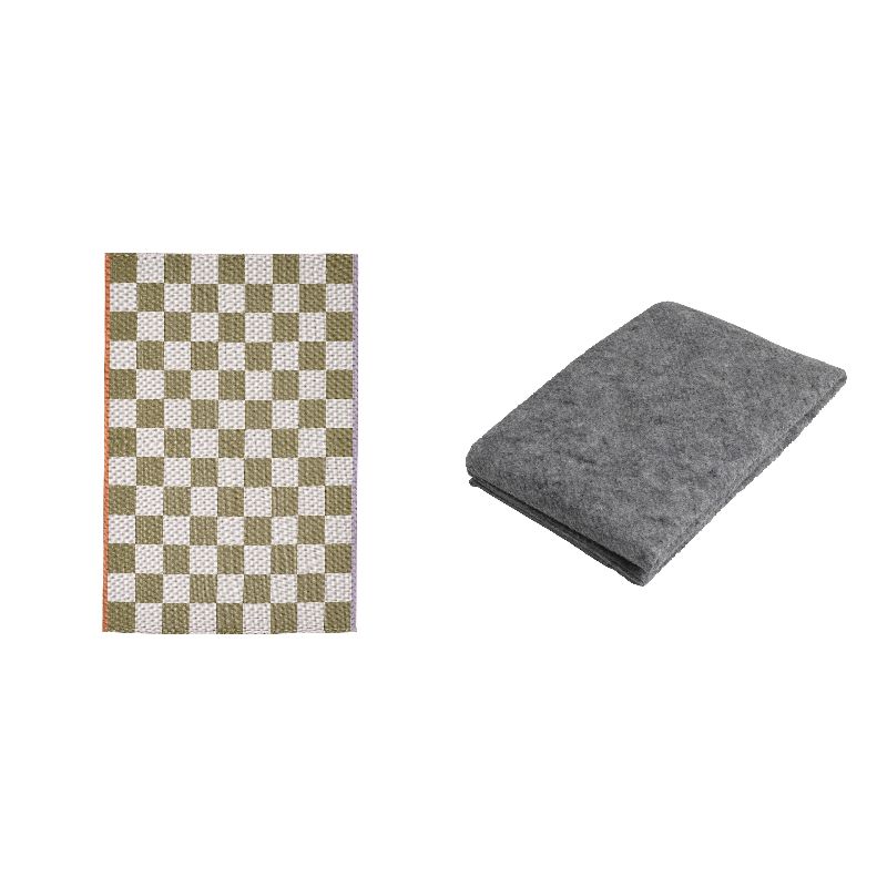 KLASSRUM rug, flatwoven white/green - IKEA