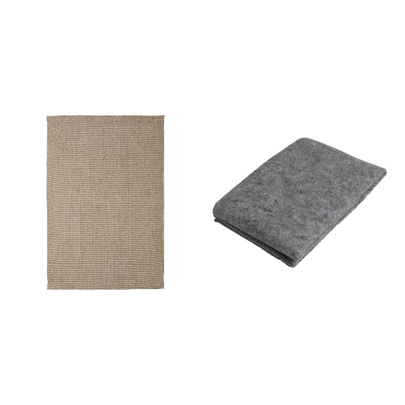 VODSKOV rug, flatwoven natural/light grey - IKEA