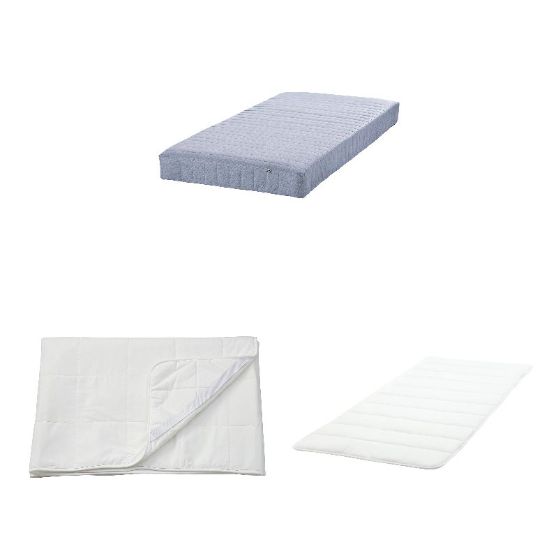 VADSÖ sprung mattress extra firm/light blue - IKEA