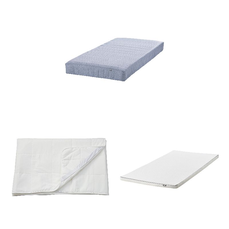 VADSÖ sprung mattress extra firm/light blue - IKEA