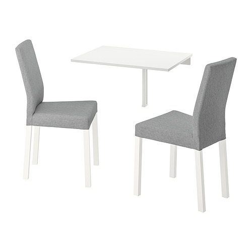 NORBERG wall-mounted drop-leaf table white - IKEA