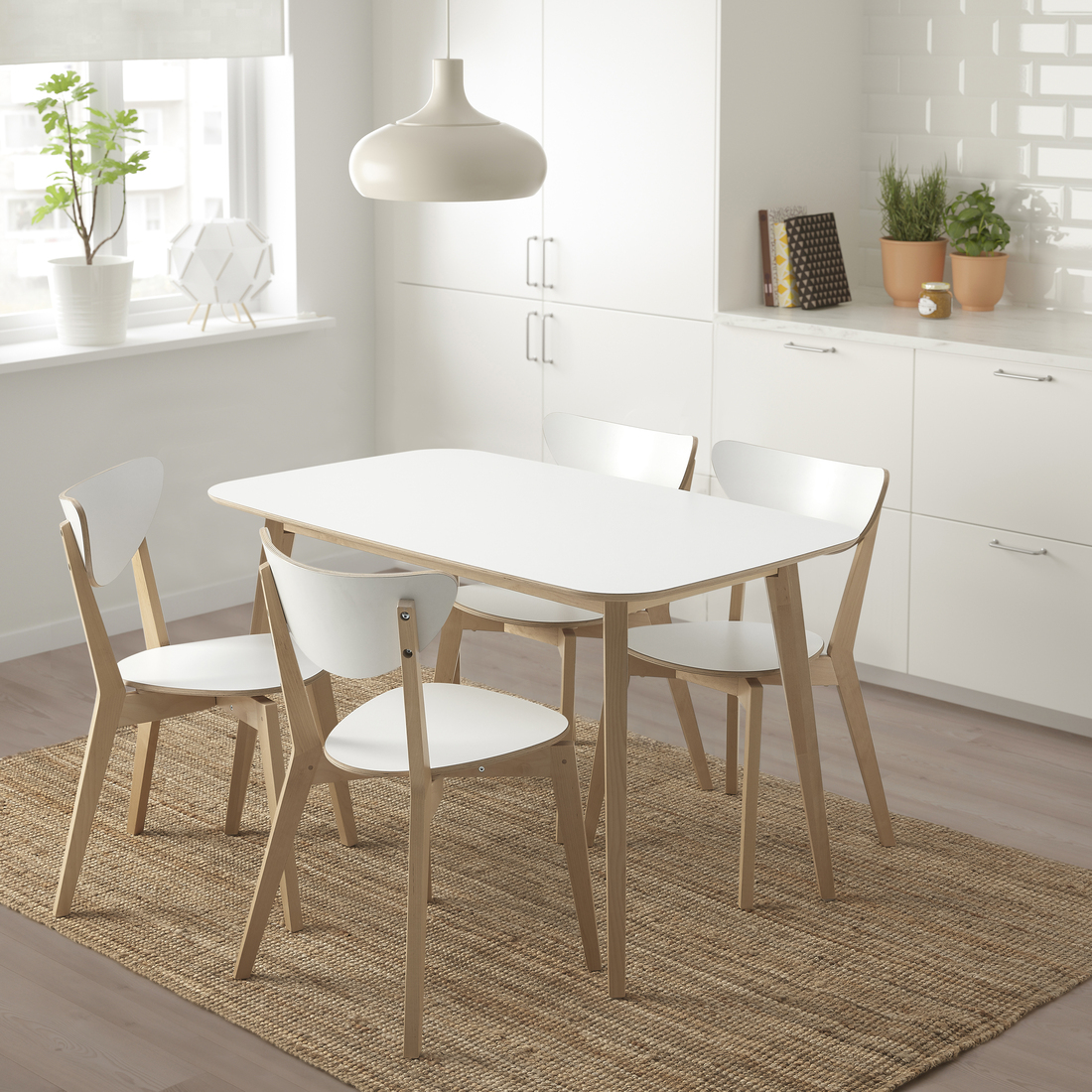 NORDMYRA chair white/birch - IKEA